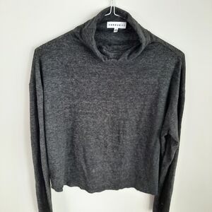 Aritzia Community Long Sleeve Top Linen Blend Size M